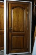 Lot (2) of oak doors-H215x98