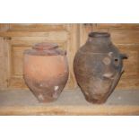 Pair of terracotta jugs-H47-40