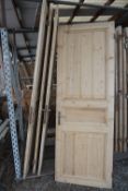 Lot (4) of pine doors-H246x85