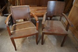 Pair of wooden chairs-