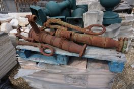 Lot (2) of cast iron pumps-H85