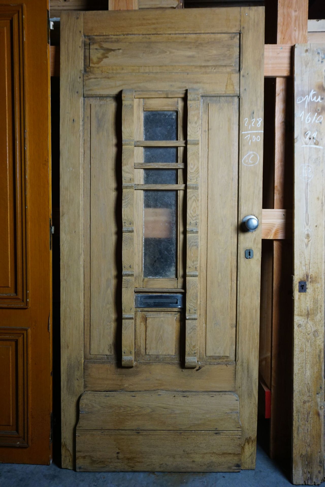 Oak front door-H230x100