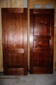 Lot (2) of pine doors-H214x78