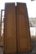 Lot (2) of oak doors-H323x75