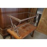 Wrought iron table-H50x100x50