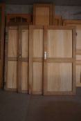 Lot (4) of pine and oak doors-H200x90