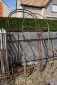 Lot (3) of wrought iron frames-H190x85