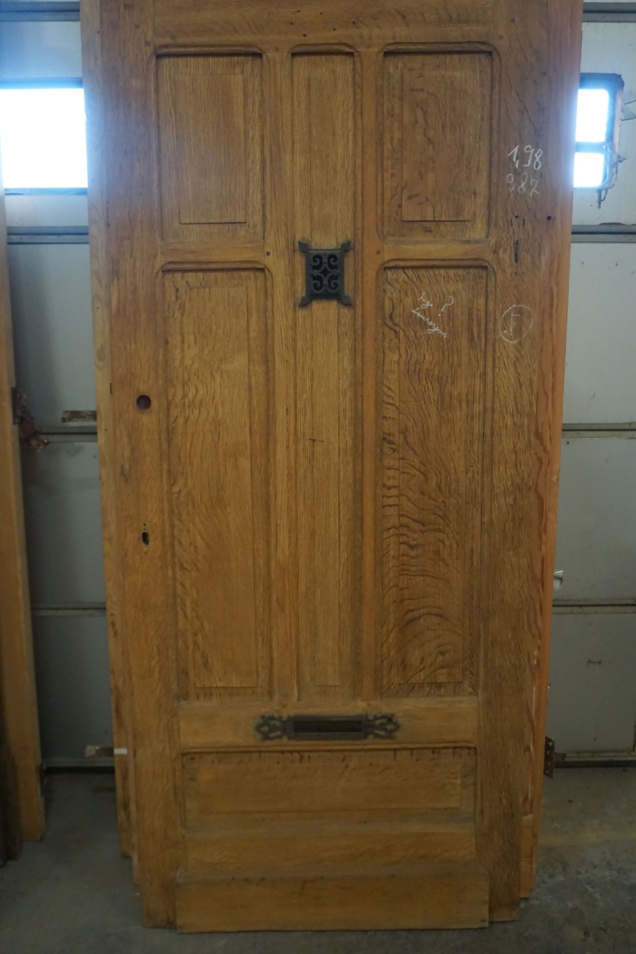 Oak front door-H200x87