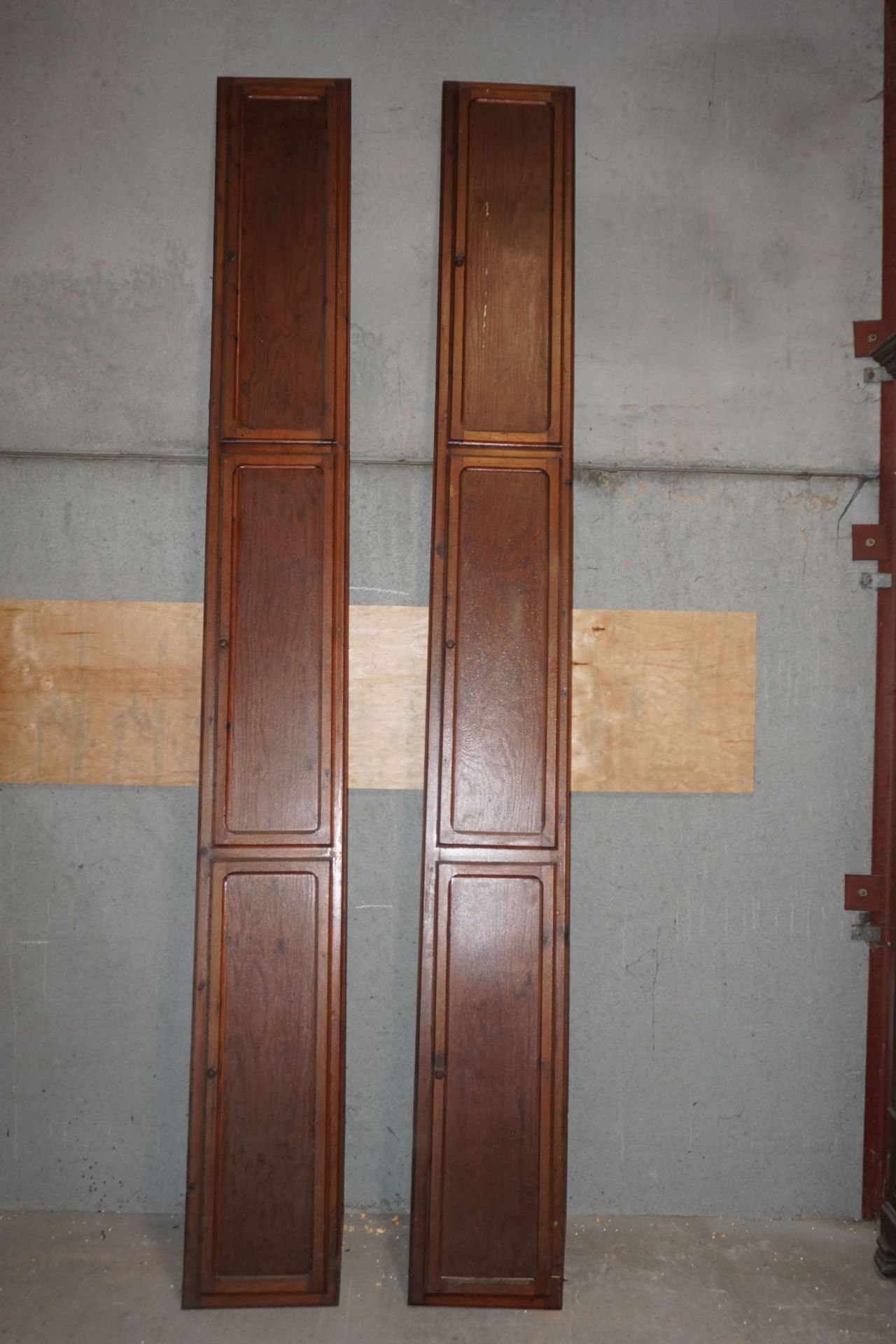 Pair of pine closets-H325x38