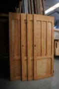 Lot (4) of pine doors-H218x80