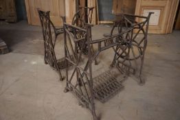 Lot (2) of wrought iron tables-H75