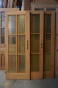 Lot (3) of pine doors-H203x81