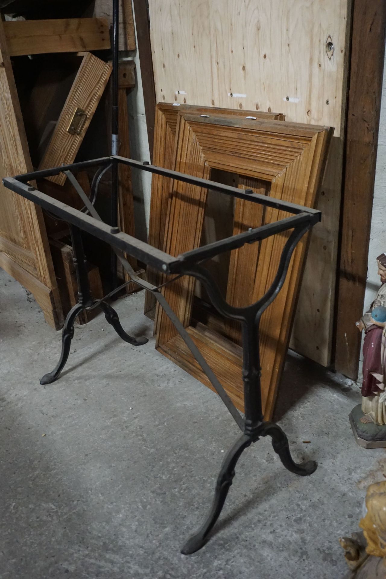 Wrought iron table-H70x83x36