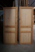 Lot (2) of pine doors-H237x68