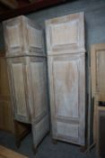 Lot (3) of oak paneling-H262x73x53/262x135x48