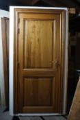 Lot (2) of oak doors-H217x100