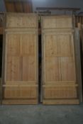 Pair of oak / pine panels (double door)-H370x286
