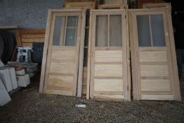 Lot (3) of doors with frame-H220x100