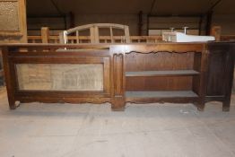 Oak radiator furniture-H80x260x33