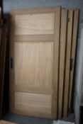 Lot (4) of oak / pine doors-H228x104