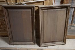 Pair of oak panels-H78x52