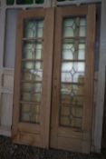 Double oak door-H215x122
