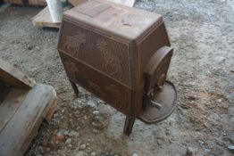 Cast iron stove-H85x85x50