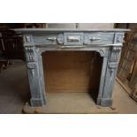Marble fireplace-H122x142x33