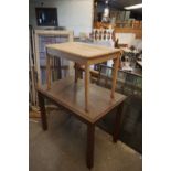 Pair of wooden tables-H77x105x70