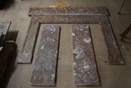 Marble fireplace-H113x178x34