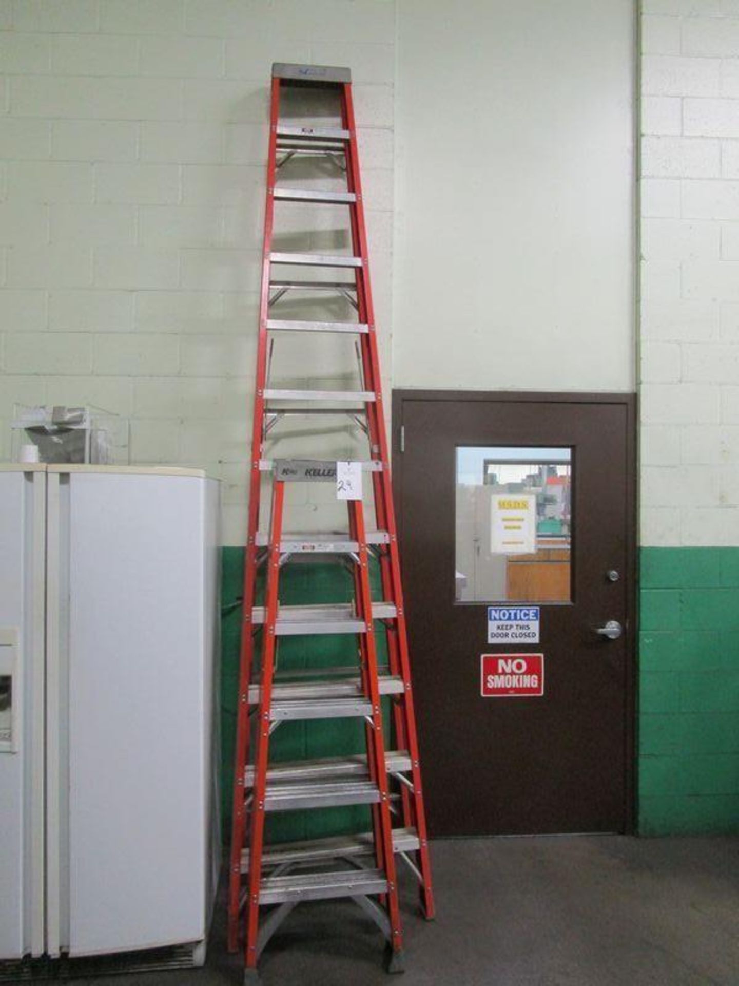 Lot of (2) Fiberglass A-Frame Ladders