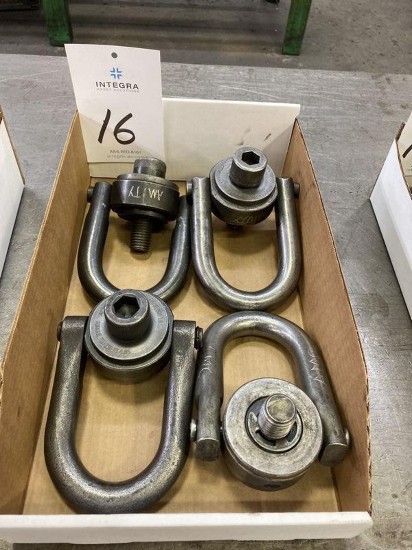 Lot of (4) 10,000 Lb. Capacity Swivel Hoist Rings - Image 2 of 3