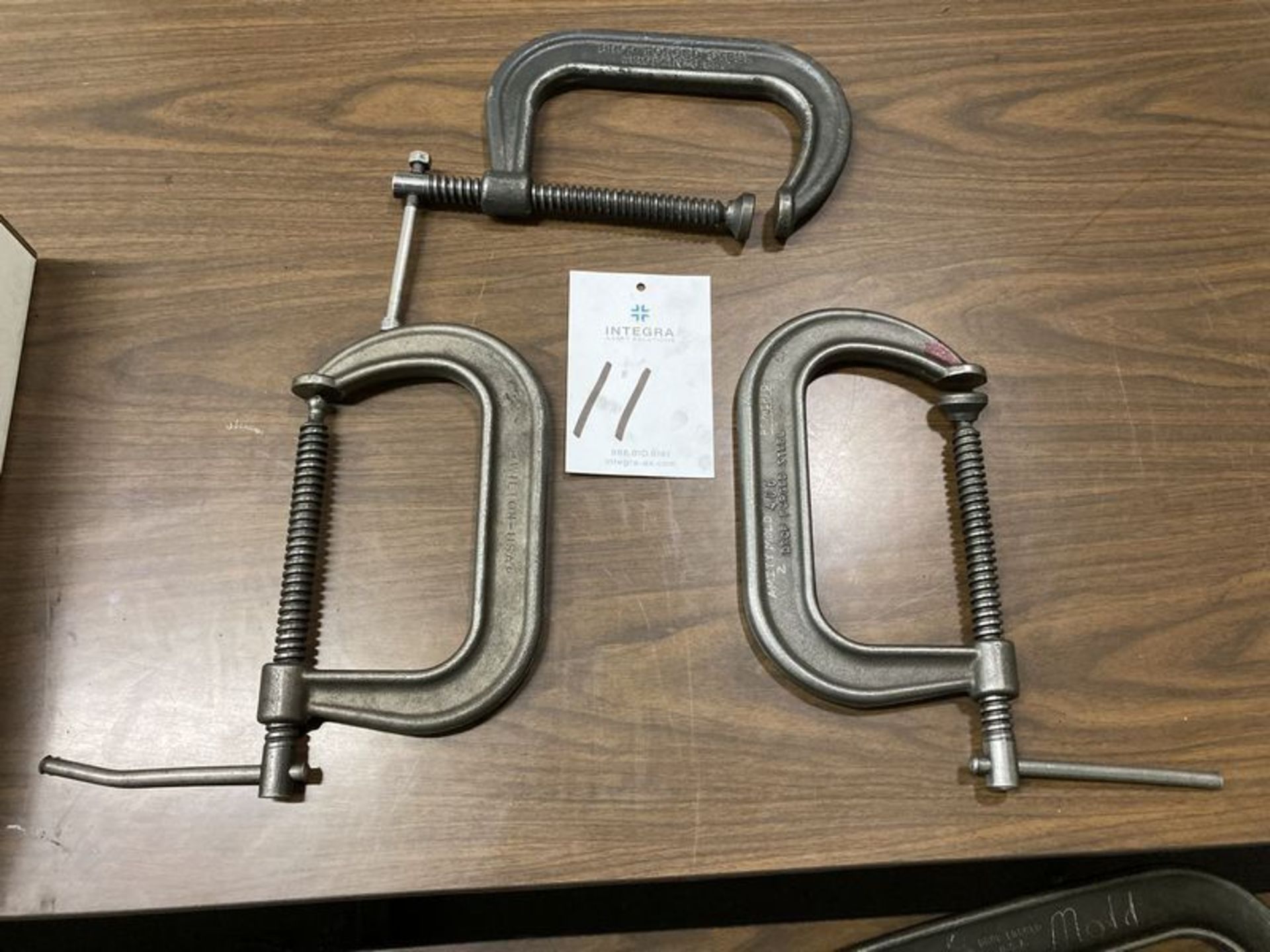 Lot of (2) Wilton 406 Dropped Forged C-Clamps