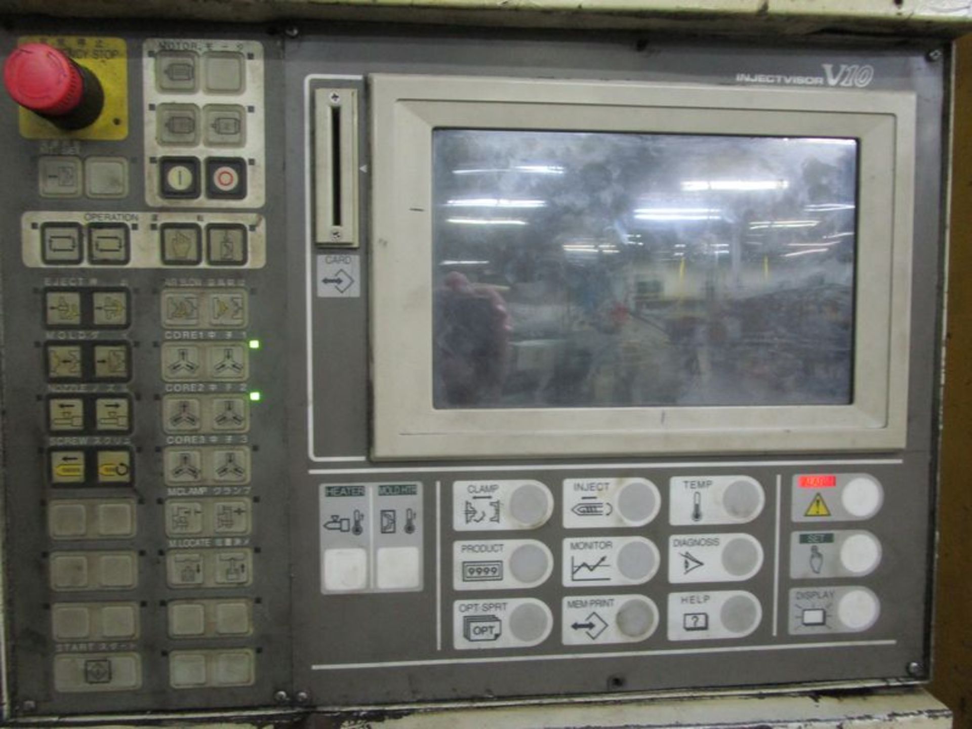 Toshiba ISGS500V10-27B 500-Ton Plastic Injection Molding Machine, S/N 402209, 1994 - Image 3 of 6