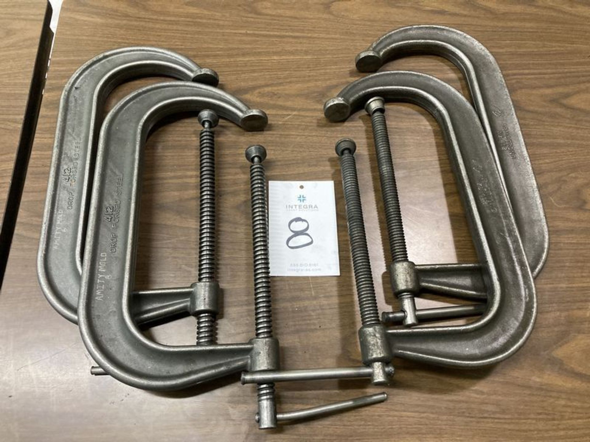 Lot of (4) Armstrong 412 Dropped Forged C-Clamps