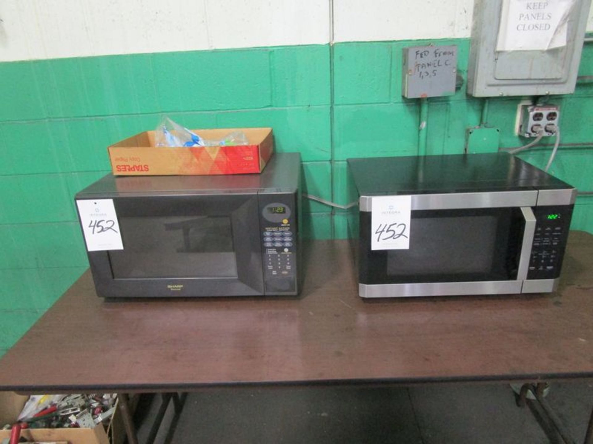 Lot of (2) 1800W Microwave Ovens