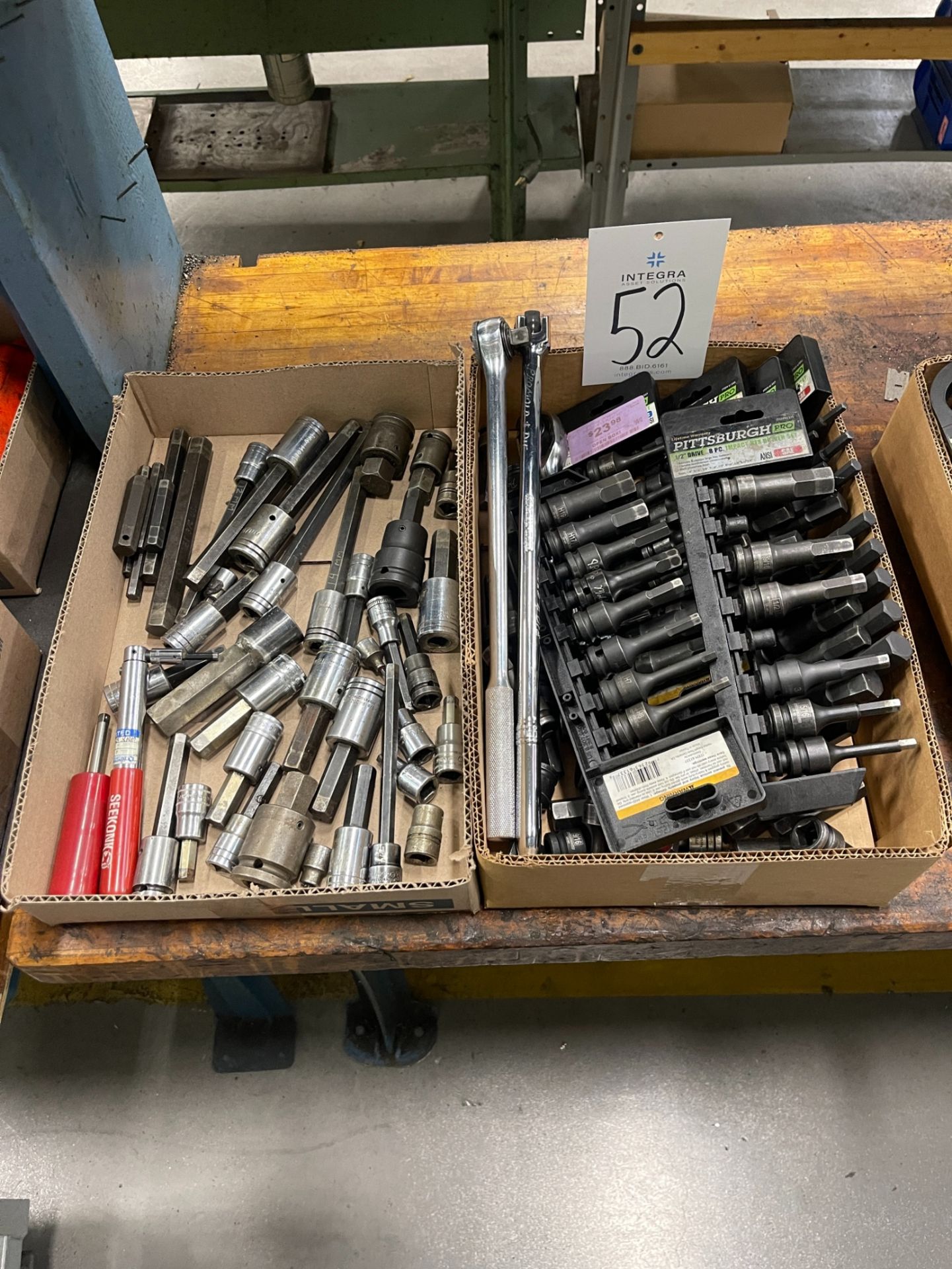 (2) Boxes of Assorted Hex Sockets and Ratchets