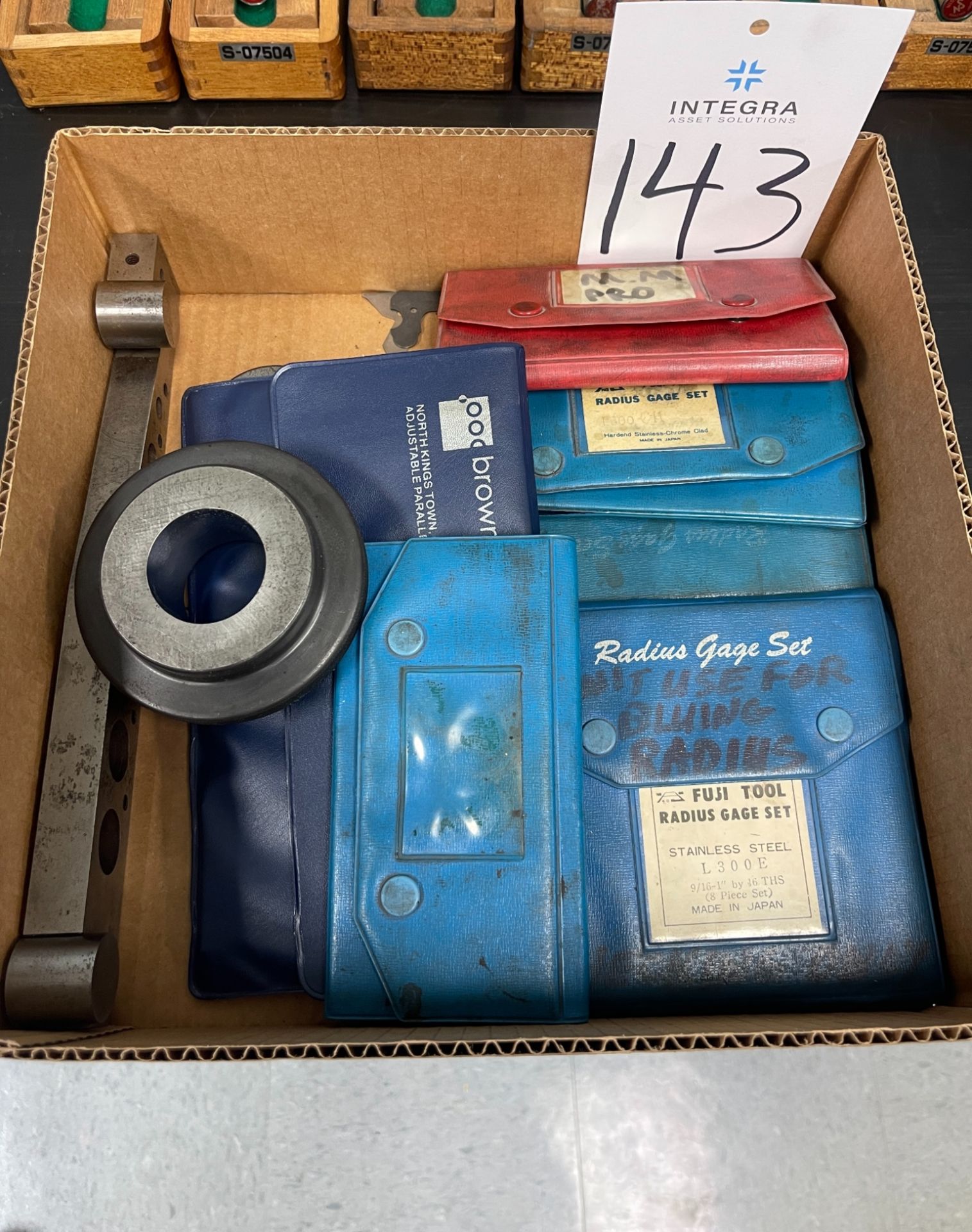 Lot of Assorted Radius Gage and Adjustable Parallel Sets