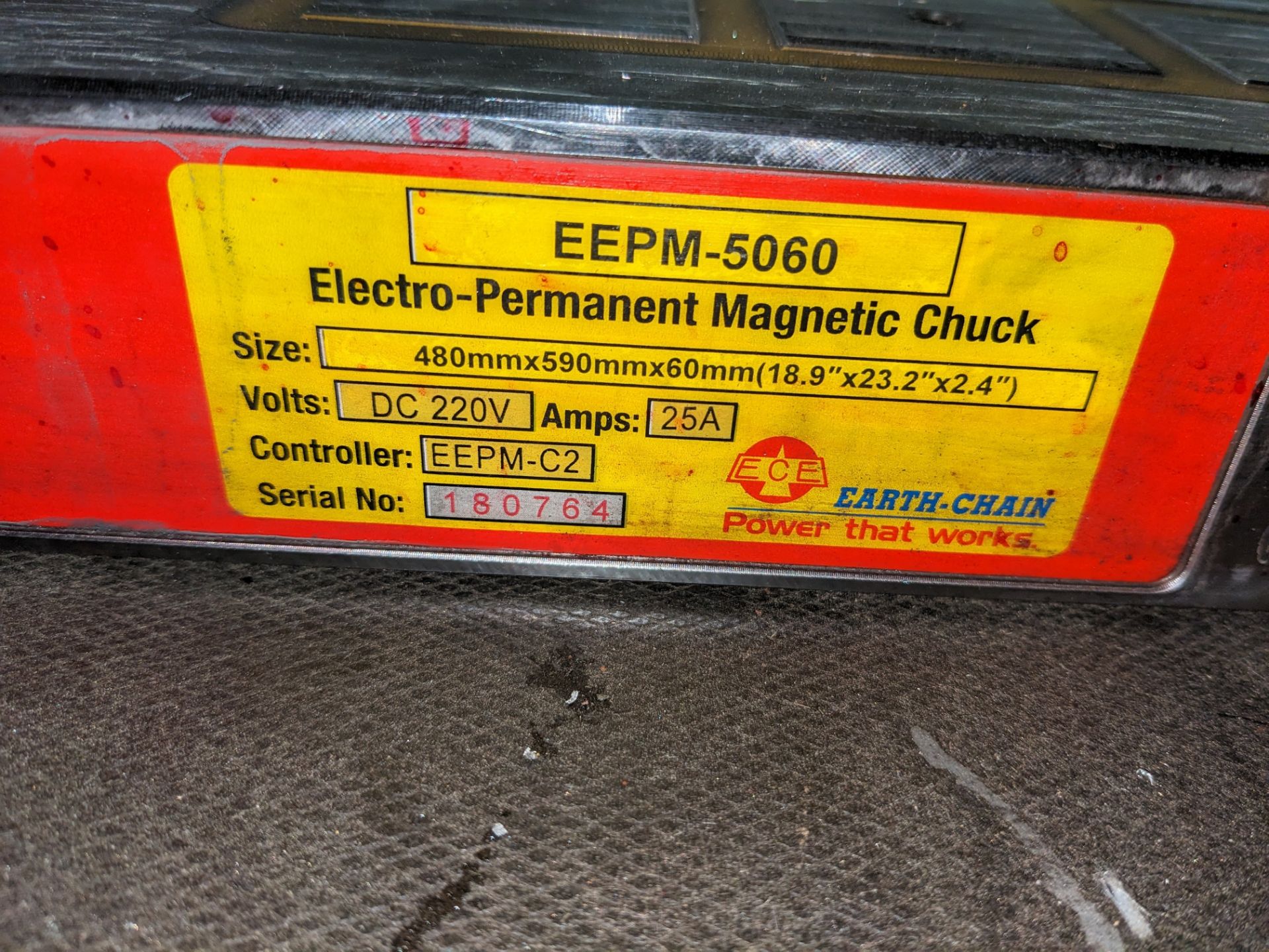 Earth Chain EEPM-5060 18.9" x 23.2" x 2.4" Electro-Permanent Magnetic Chuck - Image 2 of 4