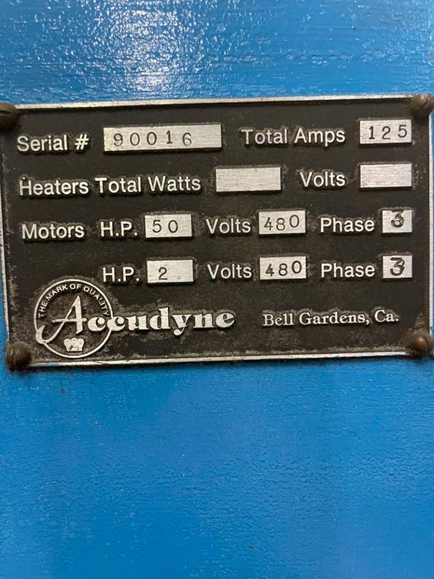 Accudyne 1,200-Ton 4-Post Down-Acting Hydraulic Compression Composite Molding Press - Image 10 of 10