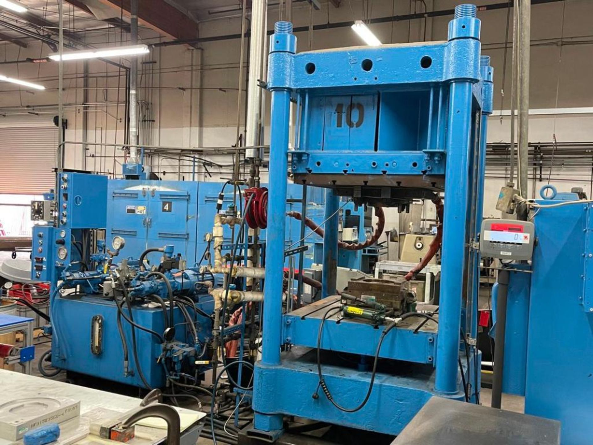 Accudyne 200-Ton 4-Post Up-Acting Hydraulic Compression Composite Molding Press - Image 2 of 6