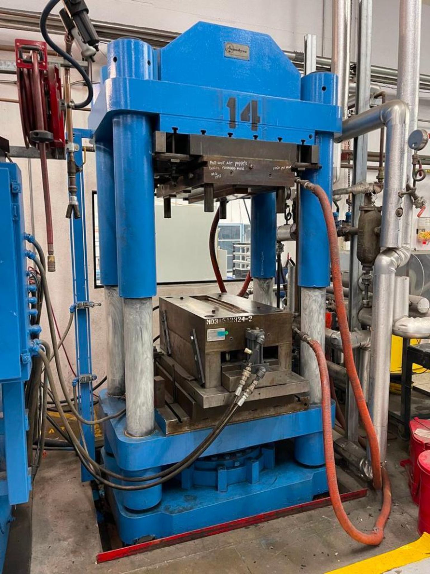 Accudyne 400-Ton 4-Post Up-Acting Hydraulic Compression Composite Molding Press - Image 2 of 9