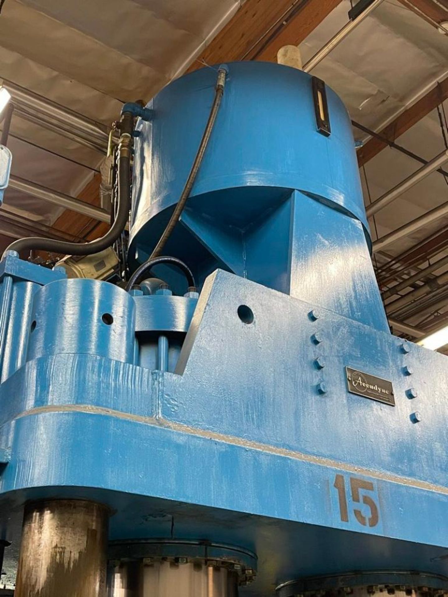 Accudyne 1,200-Ton 4-Post Down-Acting Hydraulic Compression Composite Molding Press - Image 7 of 10