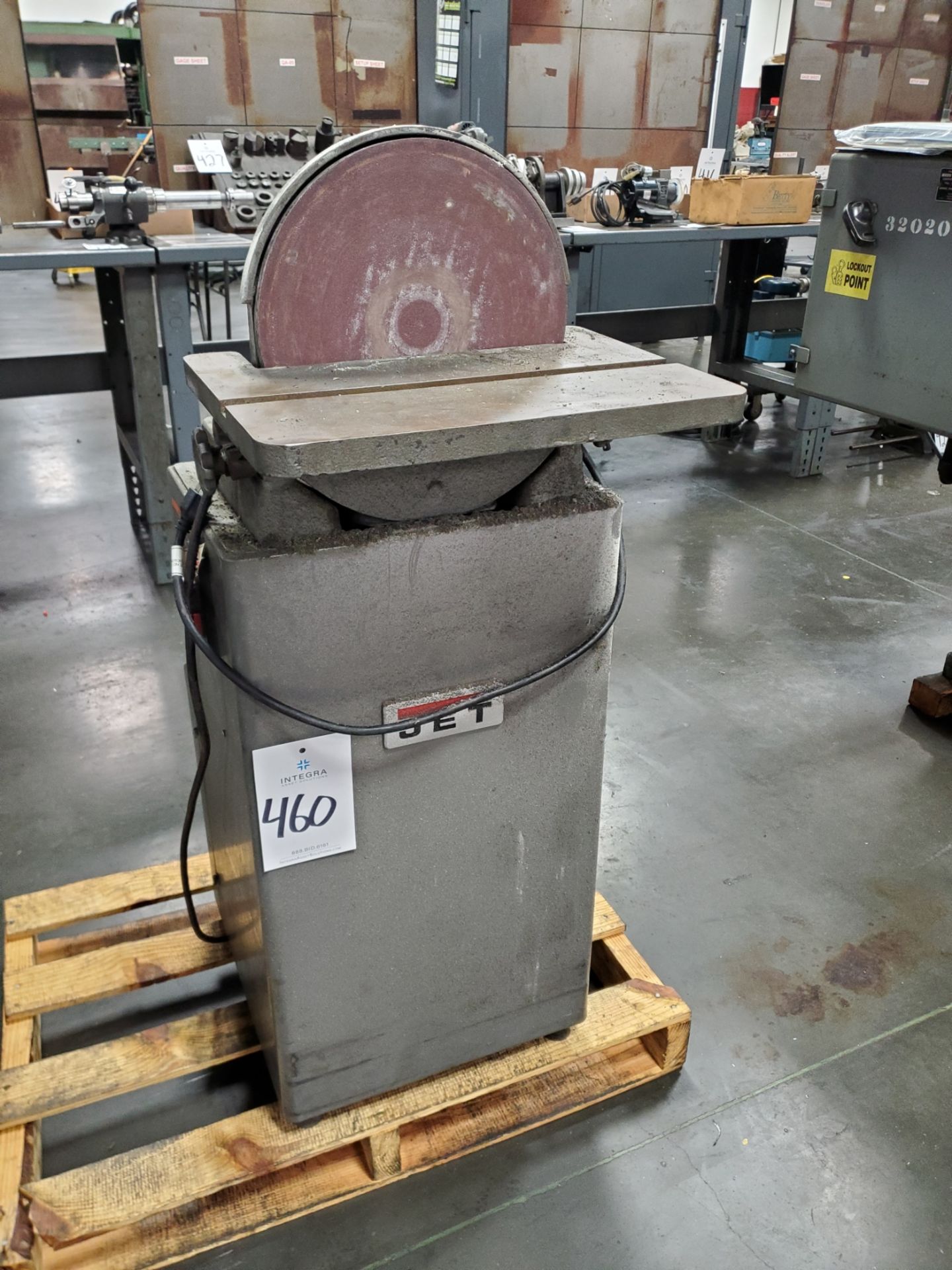 Jet J-4400A 1 1/2"-HP 12" Vertical Disc Pedestal Sander