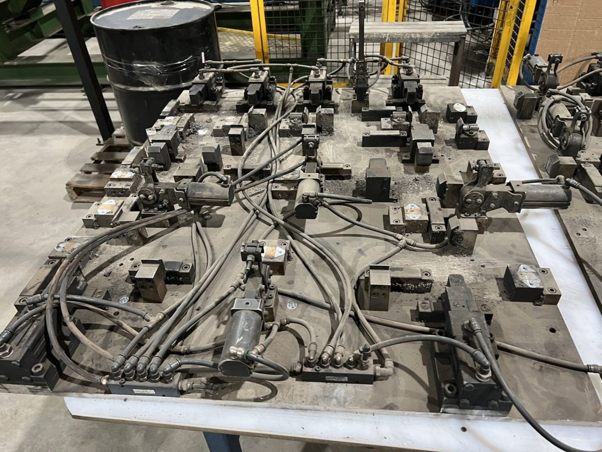 Lot of (3) Welding Cell Fixtures, 46" x 36" x 1/2" - Image 2 of 4