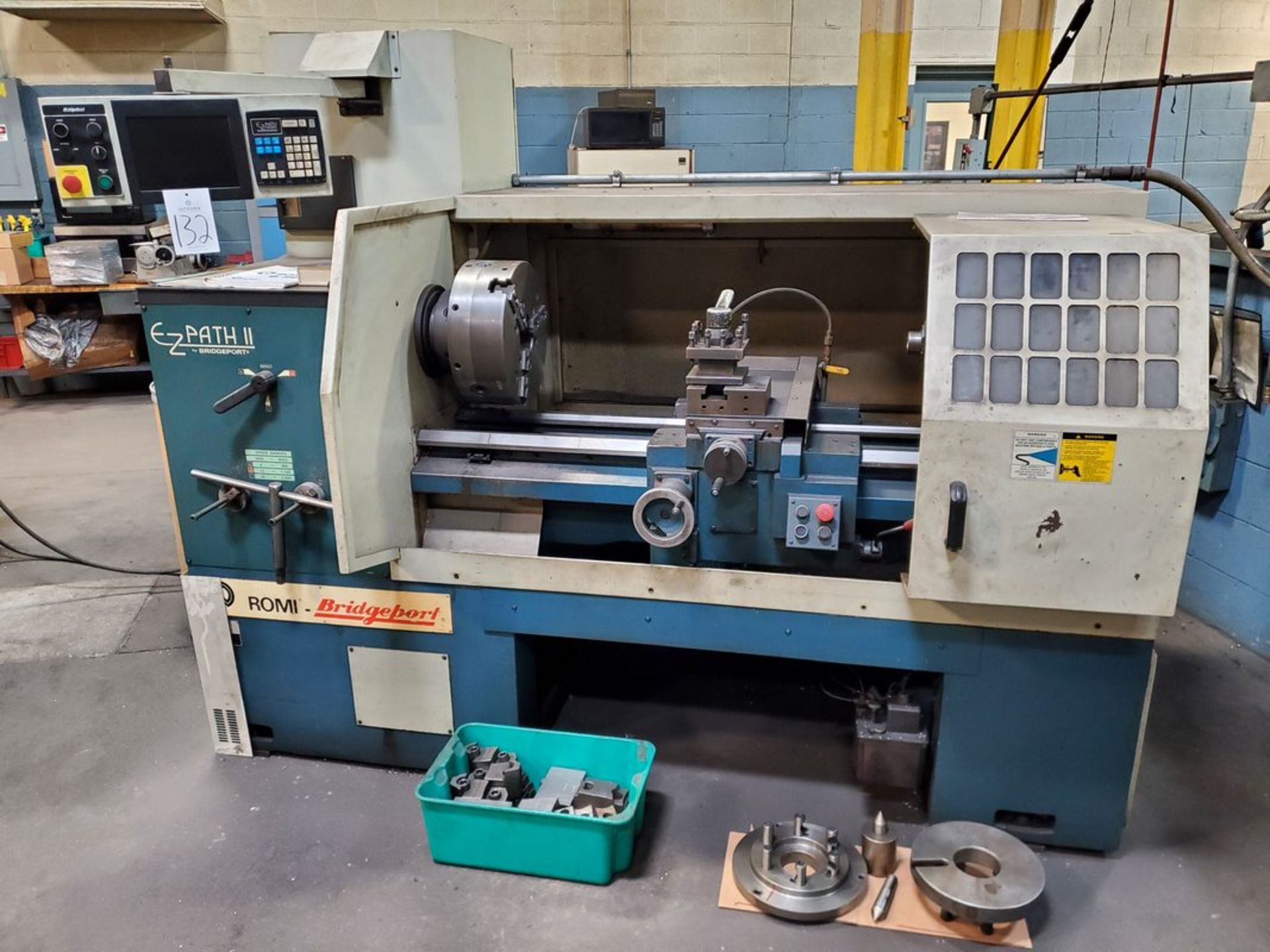 Romi-Bridgeport EZ-Path II 20" x 40" Programmable Toolroom Lathe, S/N 002-082721-3439, 1997 - Image 2 of 7