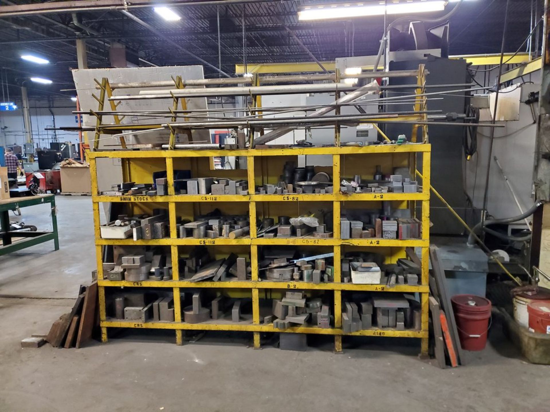 Steel Shelf with Assorted Tool Steel