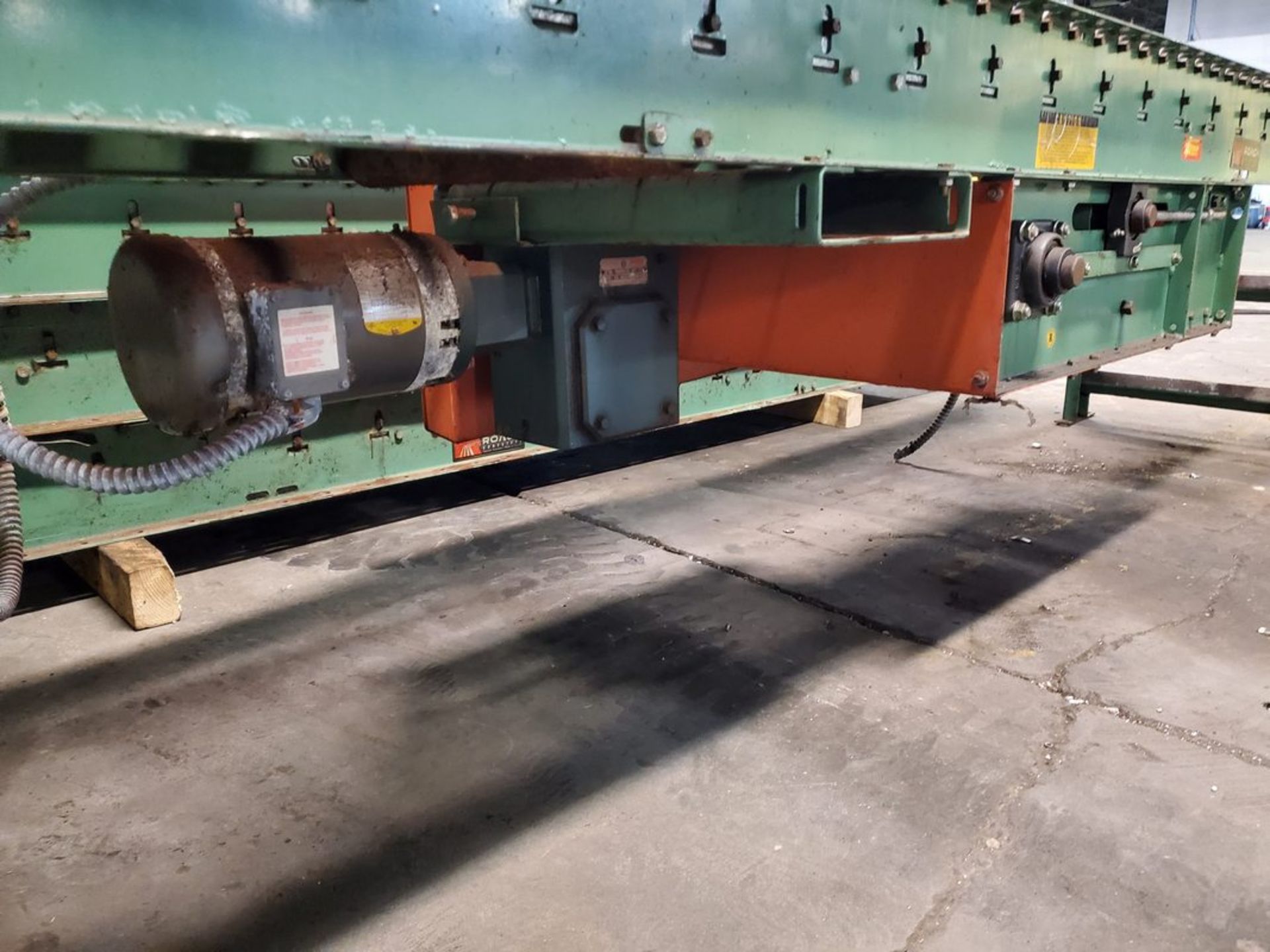 50' of Roach 18" Roller Conveyor with (1) Roller Drive - Image 4 of 4