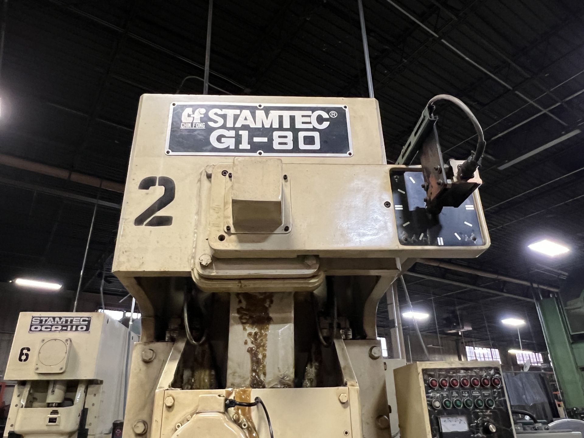 Stamtec G1-80 80-Ton Gap Frame Press, S/N 591025 - Image 8 of 12