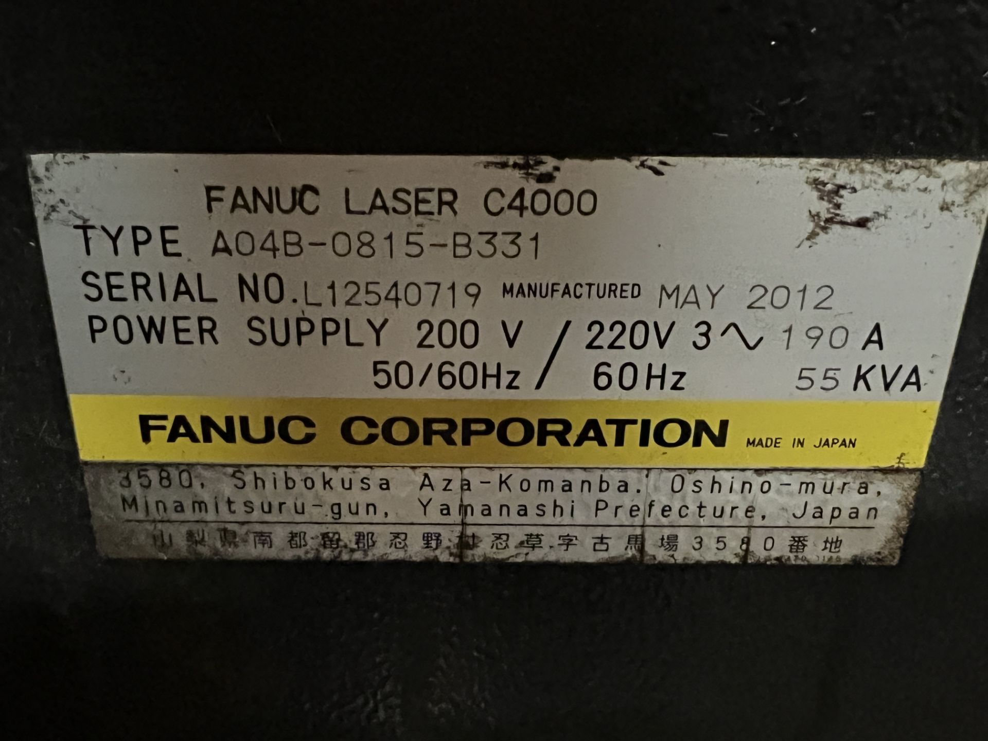 Amada FOM II 3015 NT 4,000 Watt CNC Laser Cutting System, S/N 47512411, 2012 - Image 26 of 26
